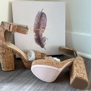 Jessica Simpson Cork Platform Heels